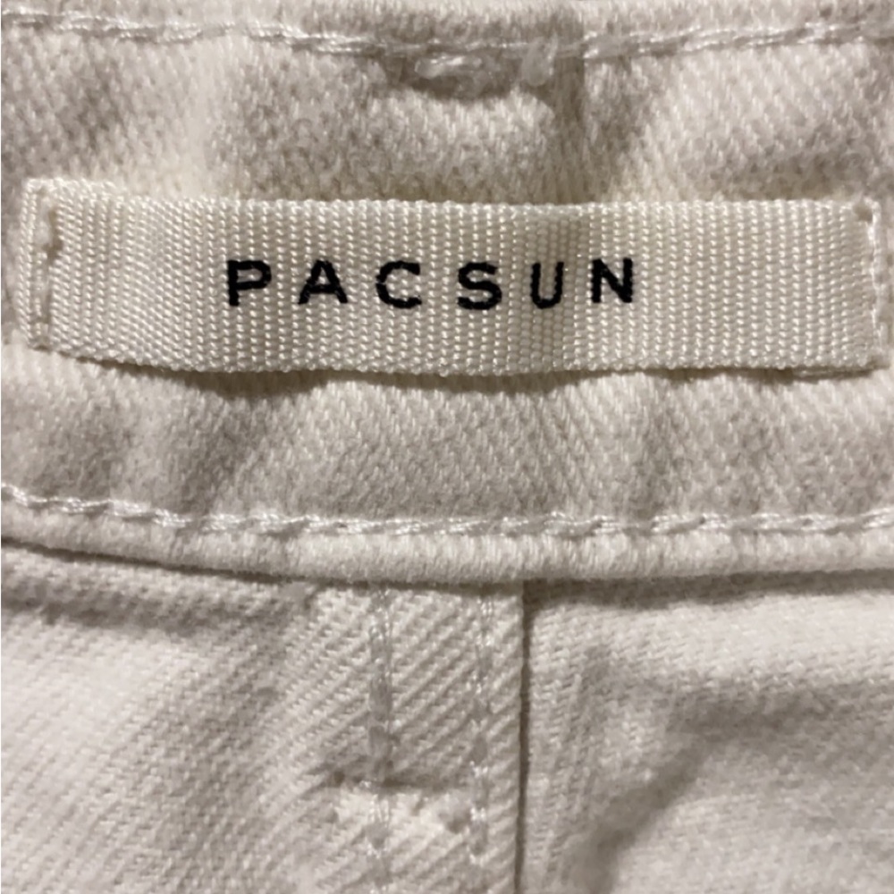 White PacSun Jean Shorts